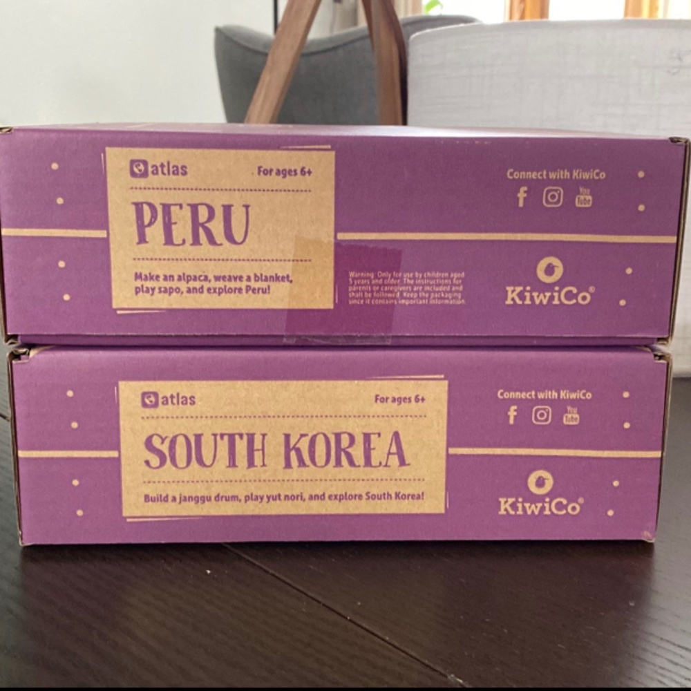 KiwiCo Atlas Peru and South Korea